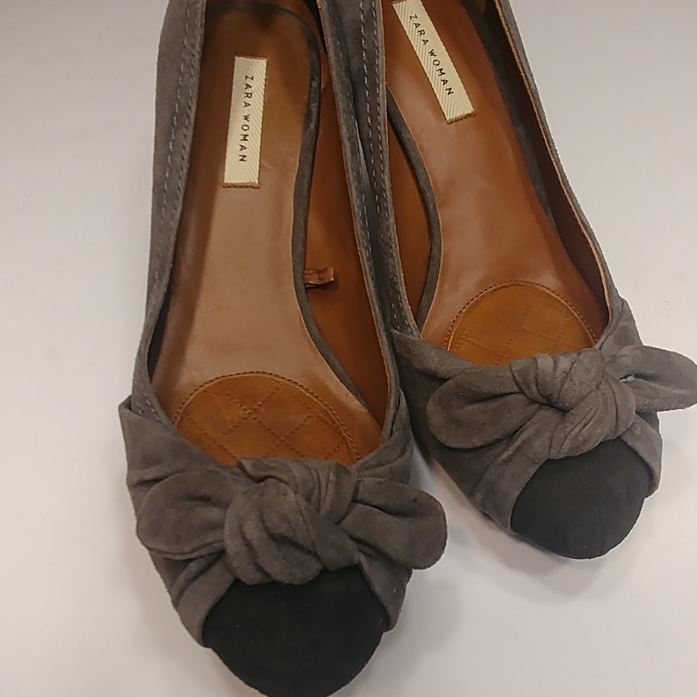 Zara gray 4" heels size 39